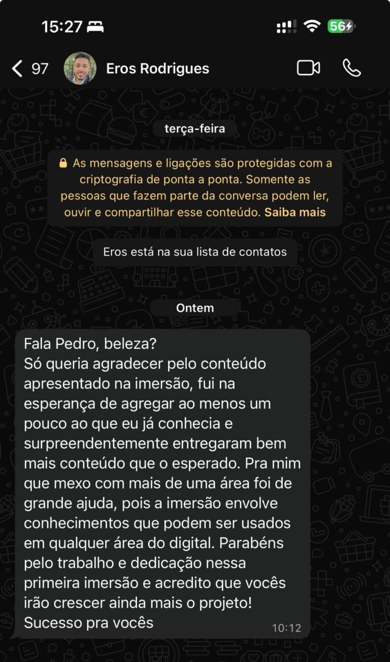 Depoimento Eros Mkt Digital